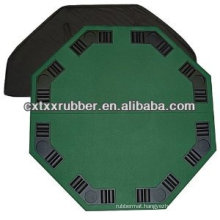 Holdable poker table mat, holdable casino table top with 8 seats